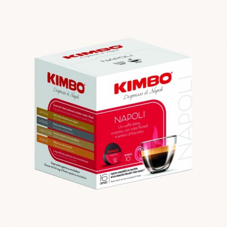 16 capsules compatibles Nescafé® Dolce Gusto® Kimbo Napoli